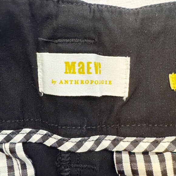 Maeve by Anthropologie The Naomi Pants Black High Rise Flare Size 4 NWT - Picture 4 of 16